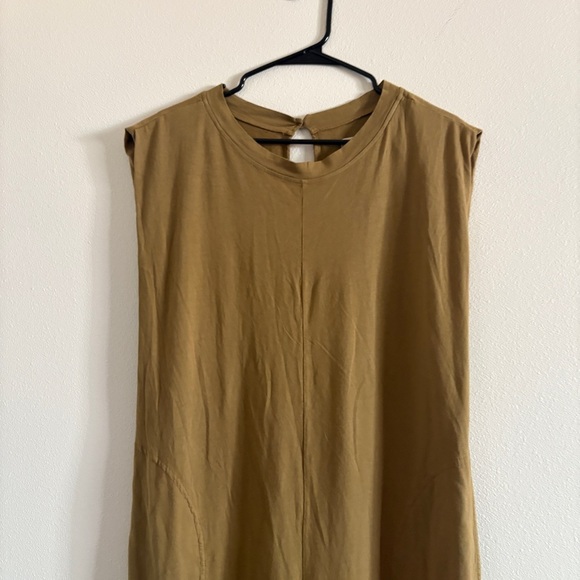 NWT Nightcap Clothing Olive Green Wide Leg Jumpsuit Size Medium 100% Cotton - Picture 3 of 13